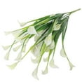 thumbnail image 4 of ZOELNIC 4 Bouquet Artificial Calla Lily Flower Wedding Table Plant Home Garden Decor , White, 4 of 7