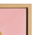 thumbnail image 3 of Kate and Laurel Sylvie Rose Glasses Framed Canvas Wall Art by Sara Berrenson, 18x24 Natural, Motivational Art for Wall, 3 of 6