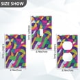 thumbnail image 7 of Yayeee Blank Wall Plate Cover 1-Gang 4.5"x2.7" Home Unused Decorative Outlet, Colorful Plaid, 7 of 7
