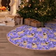 thumbnail image 6 of KLL Pugs and Flowers Christmas Tree Skirt 36" ,Party Decorations Farmhouse for Christmas Decorations Holiday Party, 6 of 6