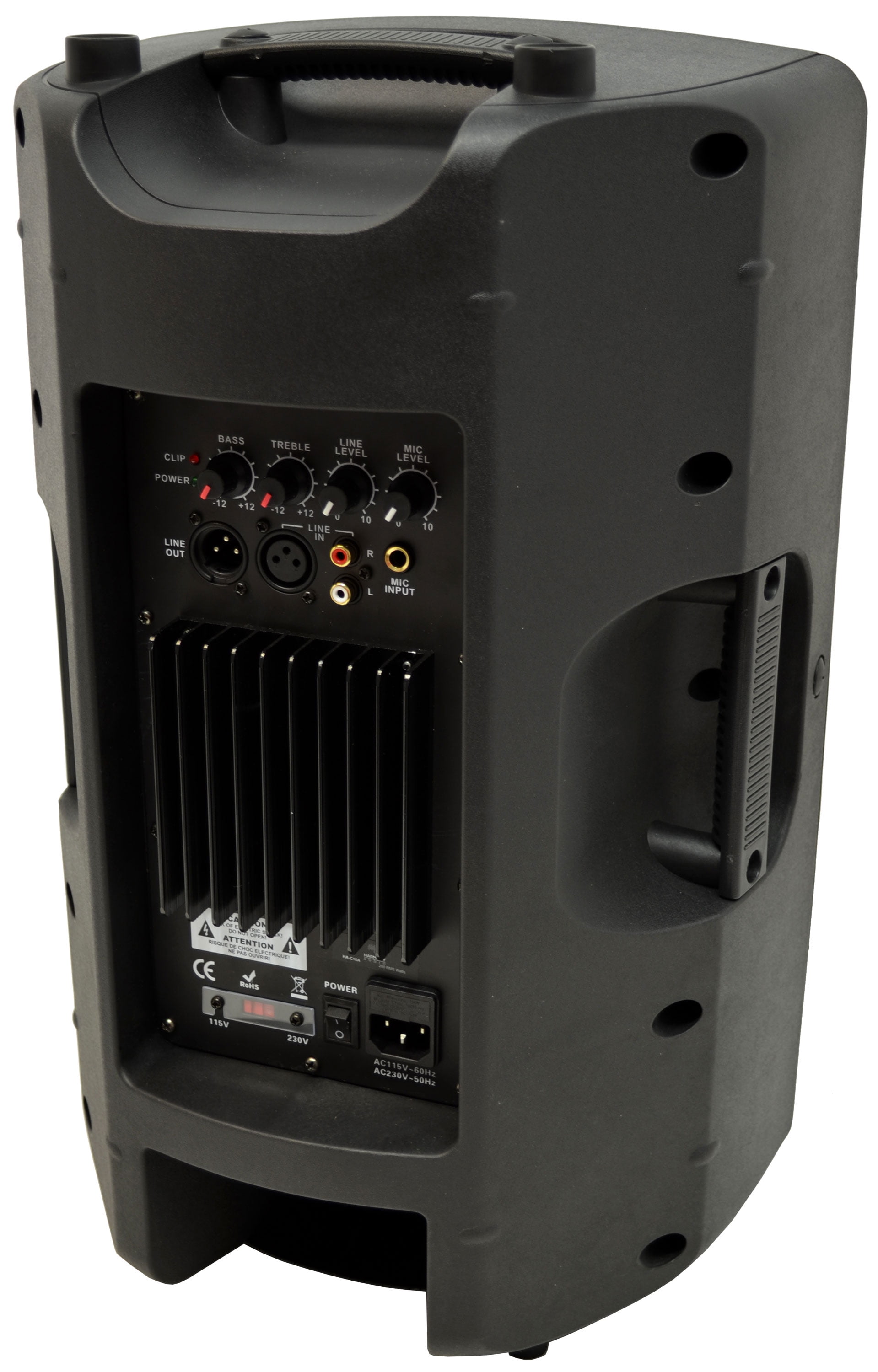 Harmony Audio HA-C10A Pro DJ 10" Powered 400W Active PA Speaker & 15FT XLR Cable