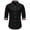 Black, variant on JURANMO Mens Long Sleeve Shirts Slim Fit Button Down Shirts Plaid Patching Lapel Collar Business Casual Shirts Deals of the Day White L