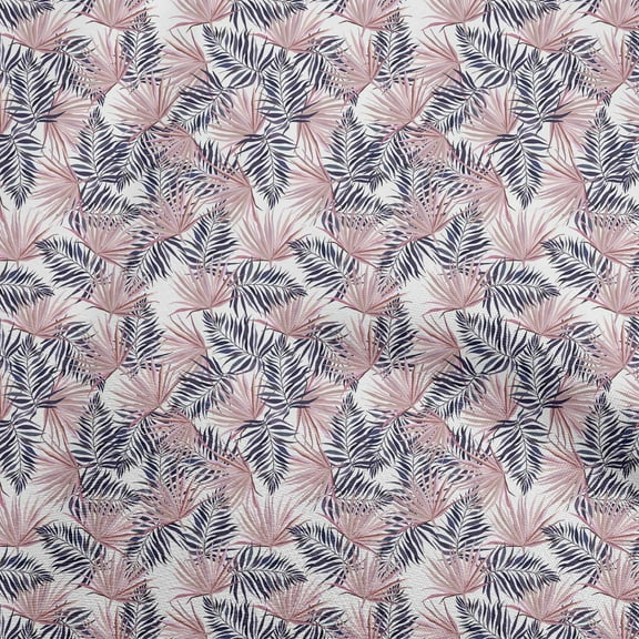 oneOone Polyester Spandex Medium Pink Fabric Tropical Quilting Supplies Print Sewing Fabric By The Yard 56 Inch Wide