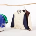 thumbnail image 3 of Autumn/Winter 380g Solid Color Heavyweight Thick Cotton Jacket Baseball Style Japanese Loose Drop Shoulder Men's Sweatshirt Couple Outfit, 3 of 4