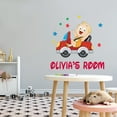 thumbnail image 2 of Cute Baby Customised Name Wall Decal- Kids Name Nursery Decor- Personalized Wall Sticker, Boys Room Decor- Vinyl Wall Decal for Decoration-Size : 40" x 40"., 2 of 4