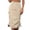 Beige, variant on Unir Women Multi Pocket Cargo Midi Skirt High Waist Side Drawstring Ruched Twill Casual Street Bottom 1PC XS-S-M-L-XL Plus Size Friendly