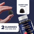 thumbnail image 4 of (2 pack) Vitamatic Shilajit with KSM-66® Ashwagandha & Ginseng 10,000 mg Equivalent Per Serving – Natural Raspberry Flavor – 60 Vegan Gummies - Made in USA, 4 of 12