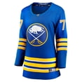 thumbnail image 2 of Women's Fanatics JJ Peterka Royal Buffalo Sabres Home Breakaway Player Jersey, 2 of 3