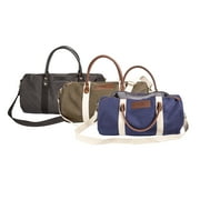 Personalized Canvas & Leather Duffel Bag