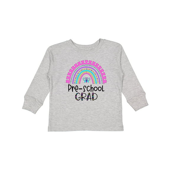Inktastic Pre-school Grad Graduation Rainbow Boys or Girls Long Sleeve Toddler T-Shirt