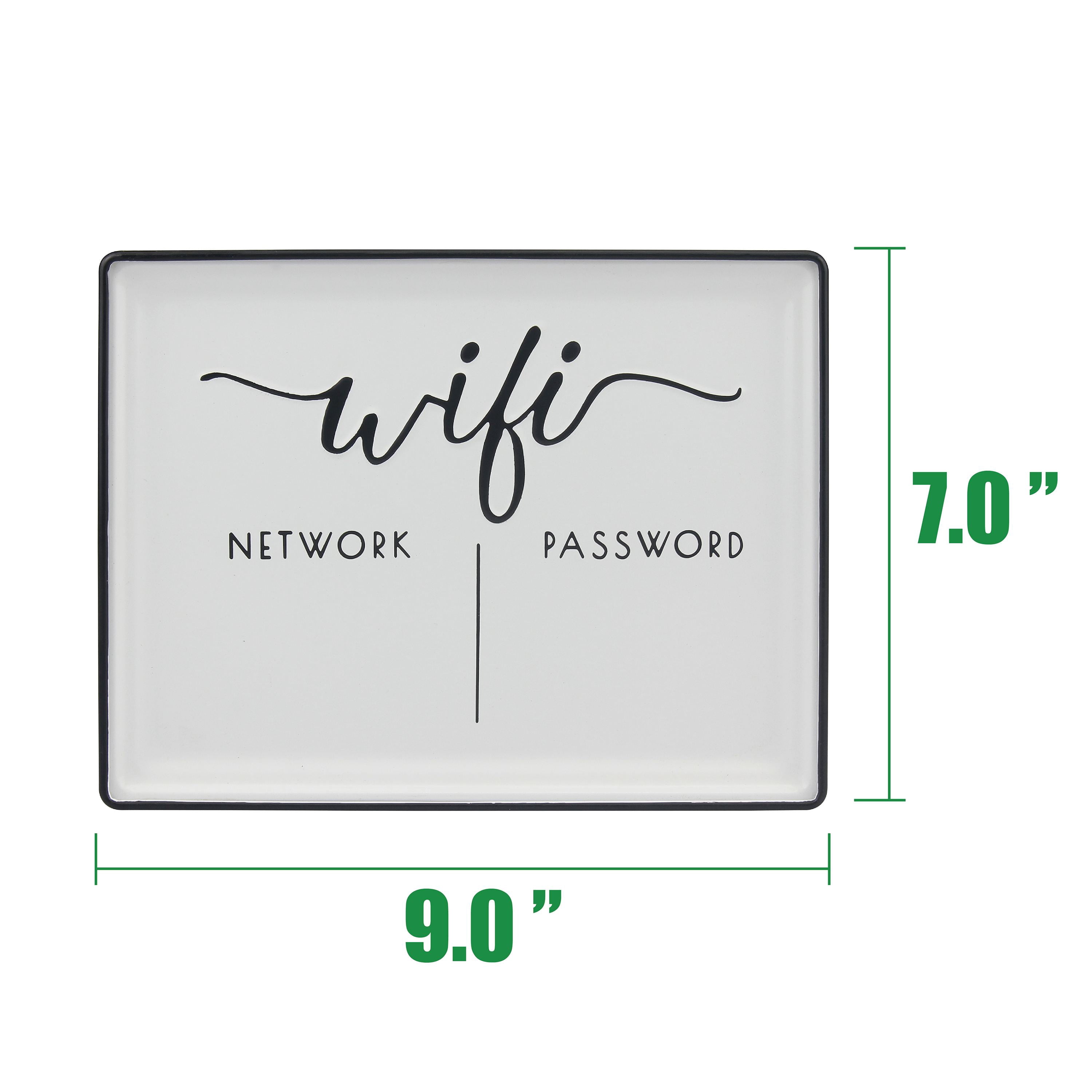 Better Homes & Gardens Decorative Wi-Fi Password Tabletop Sign, White