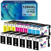 Canon MAXIFY PGI-1200XL Black & Color 15 Pack 1200 Ink 1200XL Ink Cartridges Compatible to Canon iB4120 MB2120 MB2720 MB2120 MB5120 MB5420 B2020 MB2320 Printers