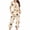 Beige, variant on UPPADA 2 Piece Pajama Sets for Women Halloween Theme Pjs Short Sleeve Top and Long Pants Sleepwear 2pcs Loungwear Pjs Set Fall Winter Sleepwear Orange,L