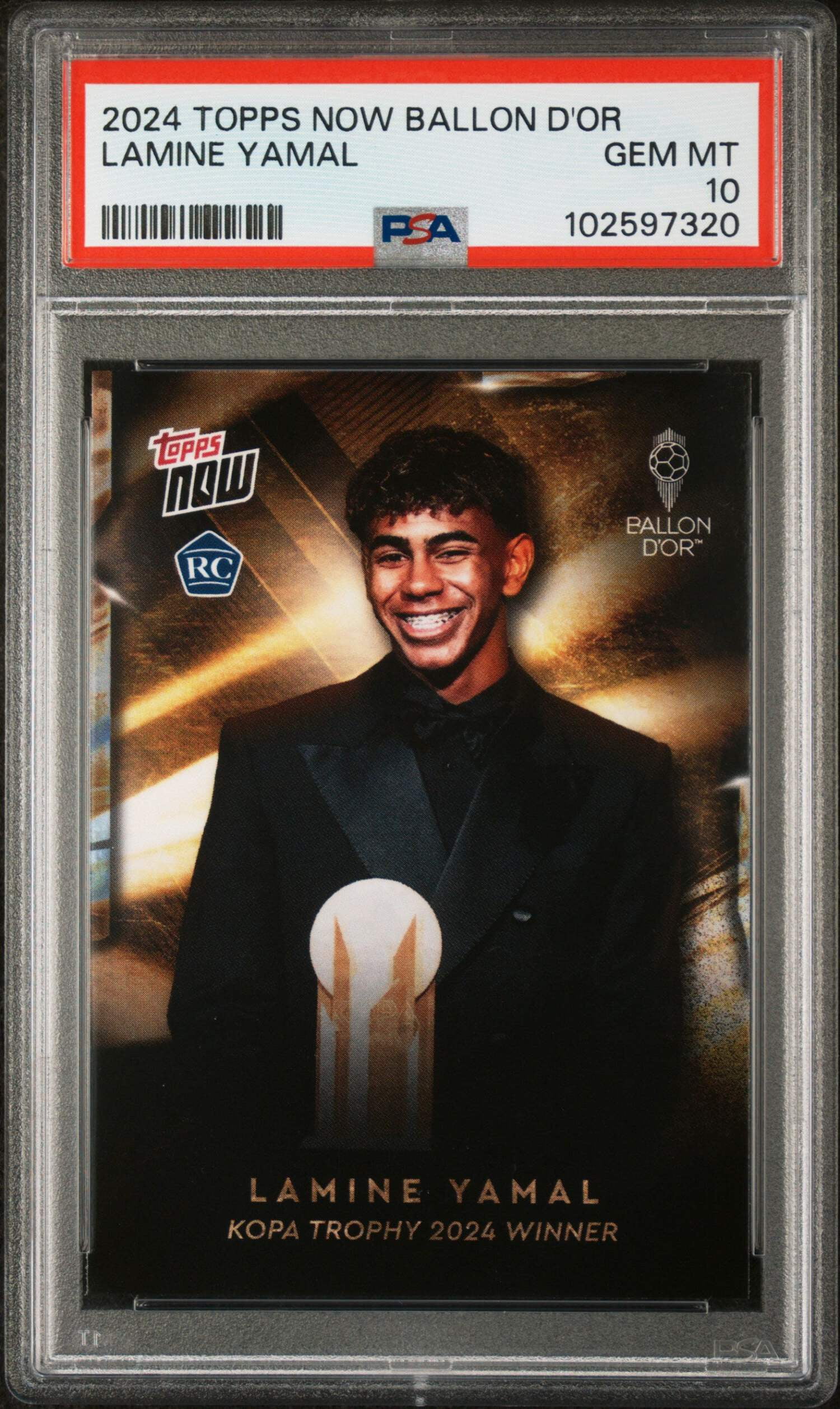 2024 Topps Now UEFA Euro Lamine Yamal #66 PSA 10 Gem Mint Rookie 