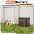 thumbnail image 6 of Bifanuo 31 Gallon Resin Outdoor Deck Box, Waterproof UV Resistant Storage Box for Garden Patio Pool, Dark Wood Grain, 6 of 7