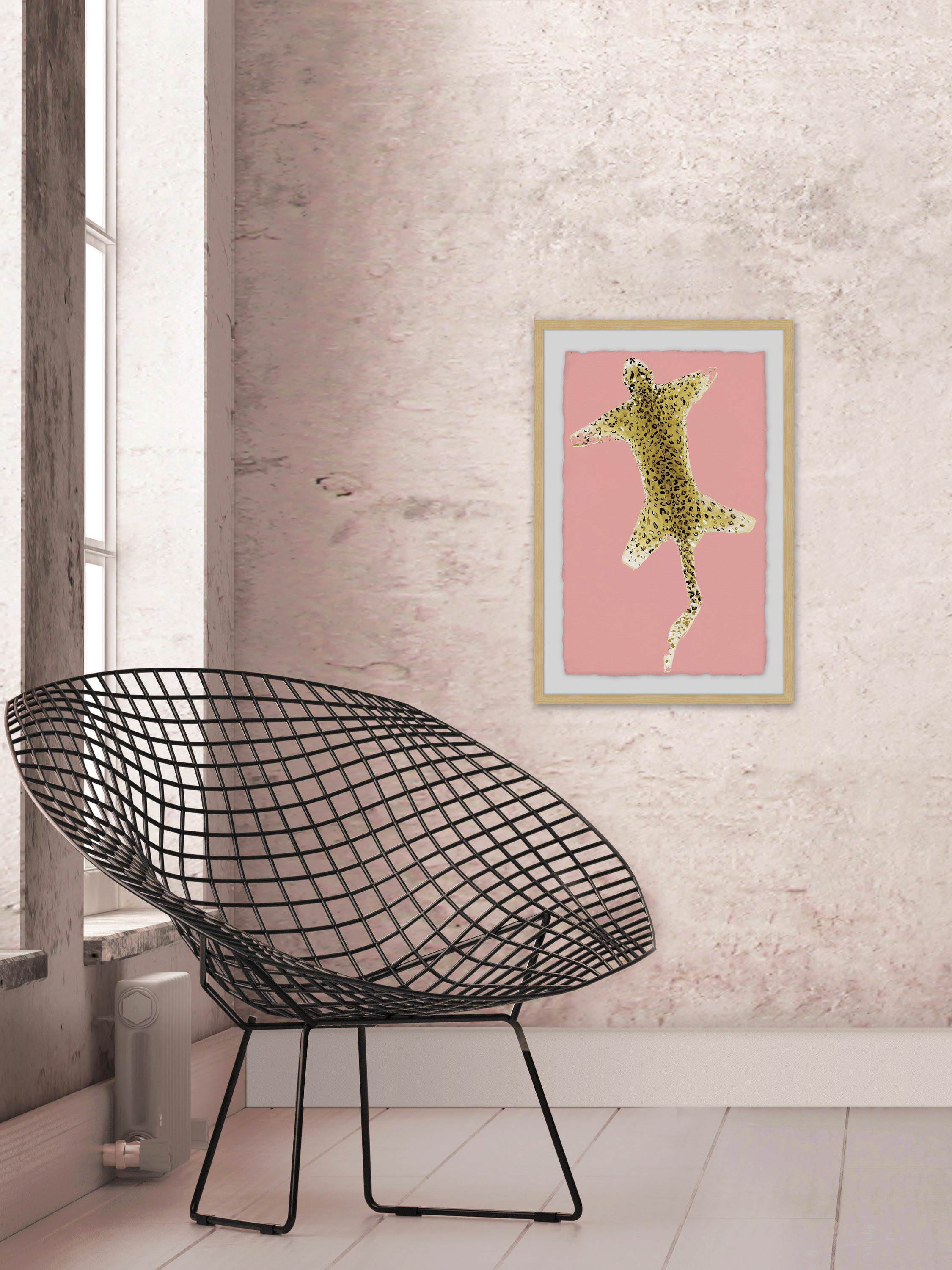 Cheetah Carpet Framed Painting Art Print, 12.00" x 1.50"