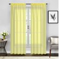 thumbnail image 1 of Empire 2 Piece Sheer Voile Window Curtains Drapes Set 84" Long Rod Pocket, 1 of 1