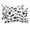 White, Black, Gray, variant on Coastal Fish Outdoor Pillows for Chaise Lounge Chair Waterproof Lumbar Pillows with Insert&Adjustable Strap Beach Headrest Pillow Cartoon Love Heart Bones Animals Paw Print Pool Pillow 11"x16"