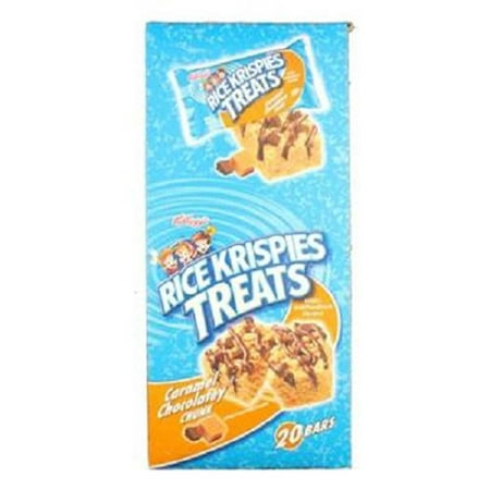 KELLOGGS RICE KRISPIES TREATS CARAMEL CHOCOLATEY CHUNK 1.48 oz Each ( 20 in a Pack (Best Rice In Usa)