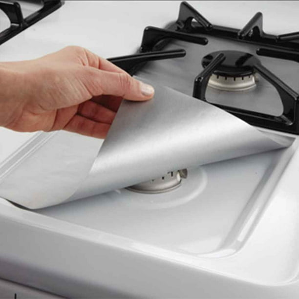 4PCS Gas Stove Pads Nonstick Reusable Stovetop Burner Protector Liner