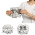 thumbnail image 2 of MY-LADY Synthetic Chignon Hairpiece Curly Bun Extensions Scrunchie Updo Hair Pieces Combs in Messy Bun Hair Piece for Women silver gray, 2 of 8
