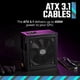 thumbnail image 4 of Cooler Master Mwe Gold 750 V3 Atx 3.1 Fuente de alimentación modular completa 750W 80 Gold Efficiency 90 12Vhpwr|450W Pcie 5.1 Condensadores japoneses Modo cero rpm Cubierta de ventilador hexagonal 10, 4 of 9
