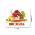 thumbnail image 4 of Vaca de granja, rancho, polluelo, animal, vajilla para fiesta de cumpleaños infantil, bandeja de papel, vaso de papel, pañuelos de papel, decoración, suministros para fiesta, 4 of 5