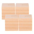 thumbnail image 1 of Baking Flower Display Base Wood Kitchen Use Carving Support Beige Material 4Set, 1 of 4