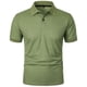 thumbnail image 2 of Camiseta informal de manga corta y corte ajustado para hombre, de color liso, poliéster, versátil para hacer ejercicio y para el uso diario., 2 of 7
