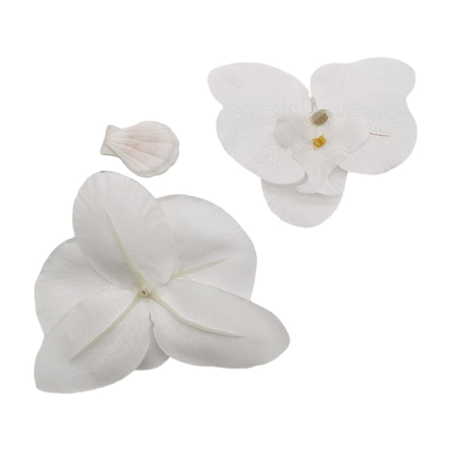 Wweixi 50piece Eco-friendly For Low Maintenance Artificial Decorations Orchids white 1Set