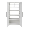 thumbnail image 5 of PREPAC RTA STORAGE and FURNITURE, HangUps 3-Piece, 108" Wall Mounted Garage Cabinet Set, White, 5 of 8