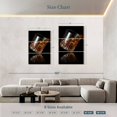 thumbnail image 3 of Elephant Stock Whiskey Glass Reflection Wall Art - Vertical Multi Panel Canvas - Living Room Wall Decor - Food And Drink Multi Panel - Black And Orange Decor - 42" x 65", 3 of 4
