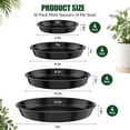 thumbnail image 4 of 16 Pack Plastic Plant Saucers, 6/8/10/12 inches Plant Tray for Pots, Heavy Duty Plant Drip Trays，Flower Water Trays for Indoor Outdoor Plants, 4 of 9