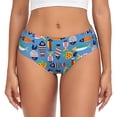 thumbnail image 1 of Balery Cute Flat Fish Ropa Interior de Algodón para Mujer con Dibujo – Braguitas Cómodas y Elásticas, Estilo Clásico-3X-Large, 1 of 6