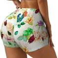 thumbnail image 2 of Naloa Floral Vintage Biker Shorts for Women Seamless Scrunch Short Women’s Yoga Shorts for Gym Running Sport Shorts - Large, 2 of 9