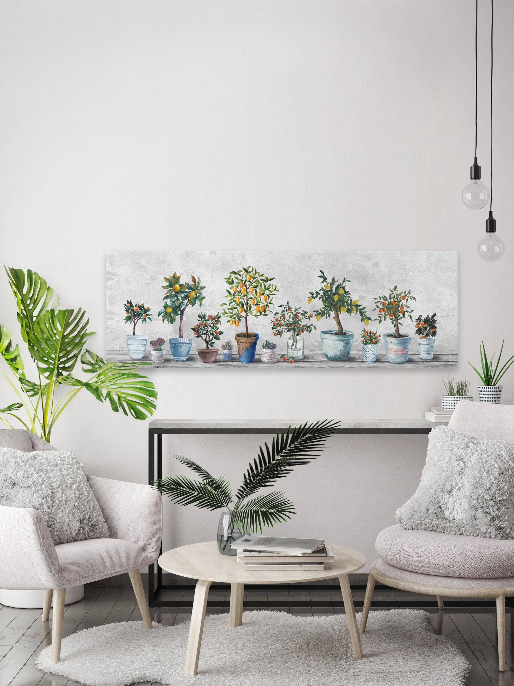 Marmont Hill Array of Plants Canvas Wall Art, 15" x 45"