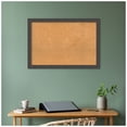 thumbnail image 3 of Amanti Art Natural Cork Board Framed Blaine Light Pewter Narrow Bulletin Board 40 in. x 28 in., 3 of 8