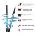 thumbnail image 5 of Lápiz Delineador de ojos líquido negro, resistente al agua, larga duración, 36H, secado rápido, sin florecimiento, herramienta cosmética( 2PC Purple, 5 of 5