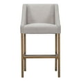 thumbnail image 6 of Home Square 30" Wood and Fabric Barstool in French Beige and Honey - Set of 3, 6 of 9