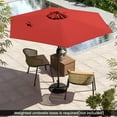 thumbnail image 2 of Gymax Parasol de Patio 7,5 Pi Parasol de Marché Extérieur Robuste avec Inclinaison à Bouton-Poussoir Bourgogne, 2 of 10