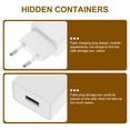 thumbnail image 5 of SHISUYAN Realistic Charger Plug Hidden Storage Box Charger Plug Cash Storage Holder Hidden Safe Case (EU Plug), 5 of 5