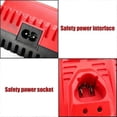 thumbnail image 4 of 12V Rapid Charger Replacement for MIL 12V Battery Charger, Compatible with Milwaukee M12 Lithium Battery 12Volt 48-11-2401 48-11-2411 48-11-2412,Euro, 4 of 5