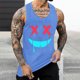 thumbnail image 2 of Camisetas de Tanque de los Hombres Tanque de los Hombres Incolor Gradiente de Impresión Cuello Redondo Correa Delgada Fuga Atrás Regular Casual Deportes Blusas de Tanque, 2 of 5