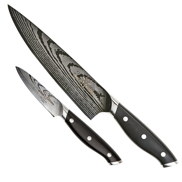 Trusted Butcher 8” Chef Knife with 3.5” Paring Knife