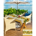 thumbnail image 5 of Fsddascl Sunflower Yellow Outdoor Tablecloth - 60x102 Inch Rectangle Table Cover, Retro Southwest Country Plant Leaf Floral Waterproof Outdoor Table Cloth with Umbrella Hole & Zipper for Patio, 5 of 7