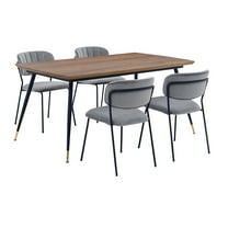 Mess and Carlo 5 Piece Rectangular Dining Set