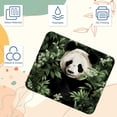 thumbnail image 3 of Panda Printed Square Desk Pad, 8.3x9.8 Inch Non-Slip Rubber Bottom Gaming Mousepad, Desk Mat for Office and Gaming, 3 of 6