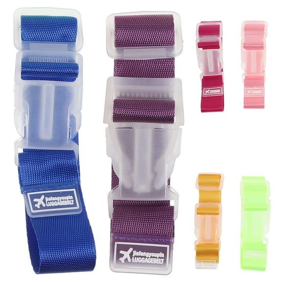 Pawsdot 6Pcs Heavy Duty Backpack Straps Replacement Adjustable Buckle Straps Assorted Color