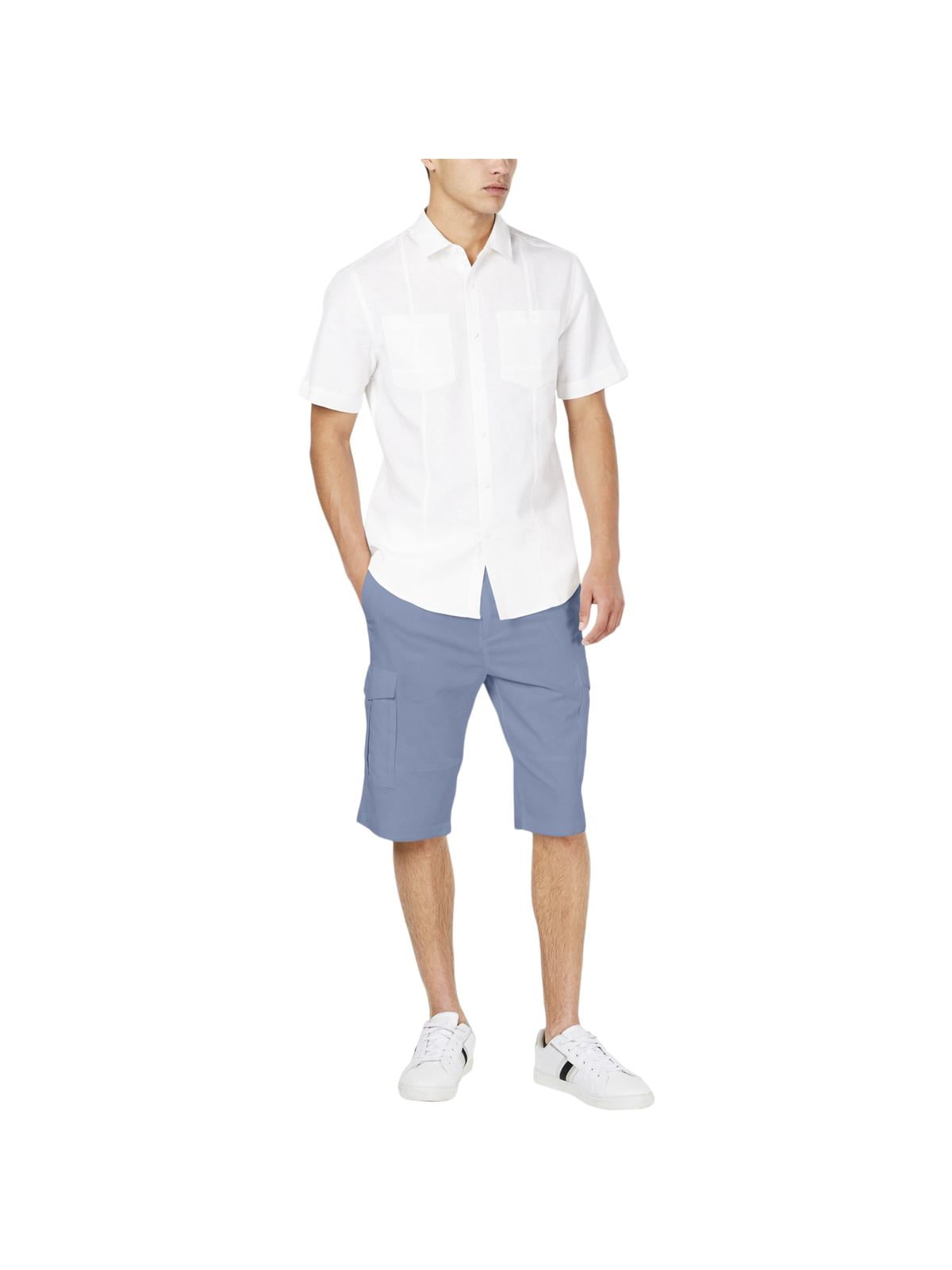 Sean John Mens Linen Blend Pocket 