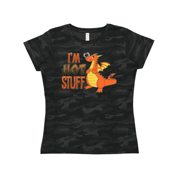 Inktastic I'm Hot Stuff- cute dragon Women's T-Shirt